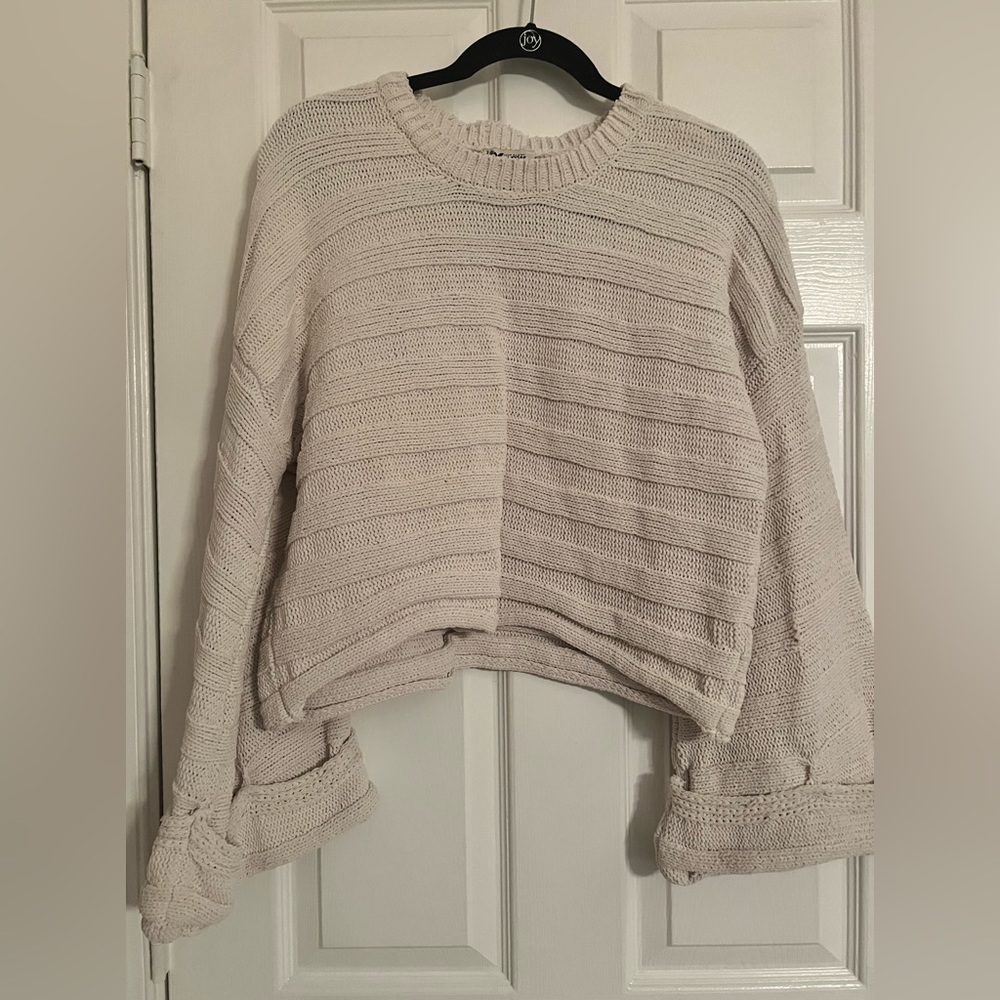 Show Me your MuMu bell sleeve cropped sweater